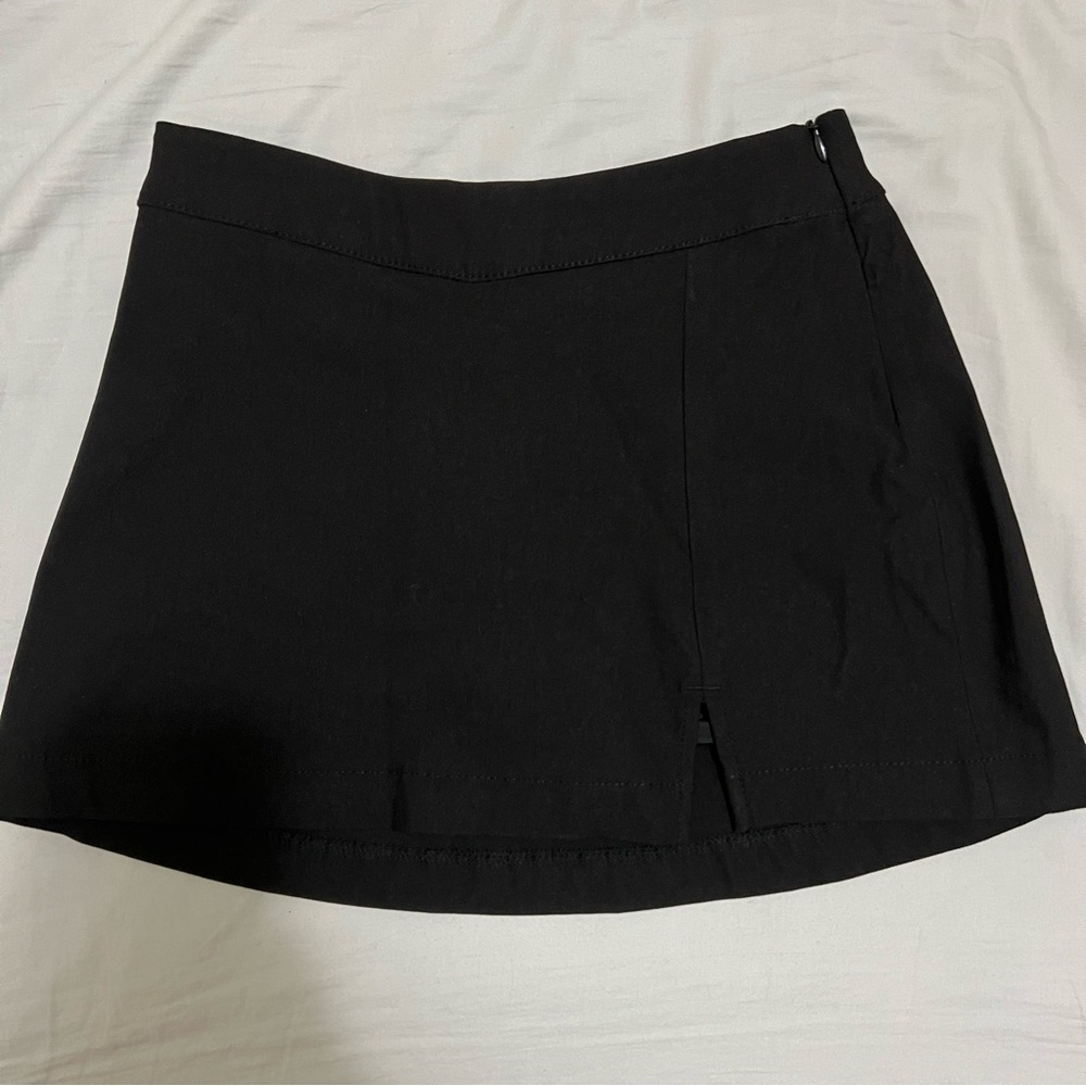 Garage That's Hot V Mini Waist Black Mini Skirt